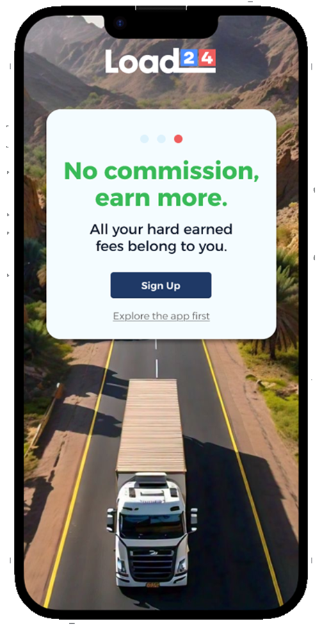 Load24 Trucker — no commission, earn more